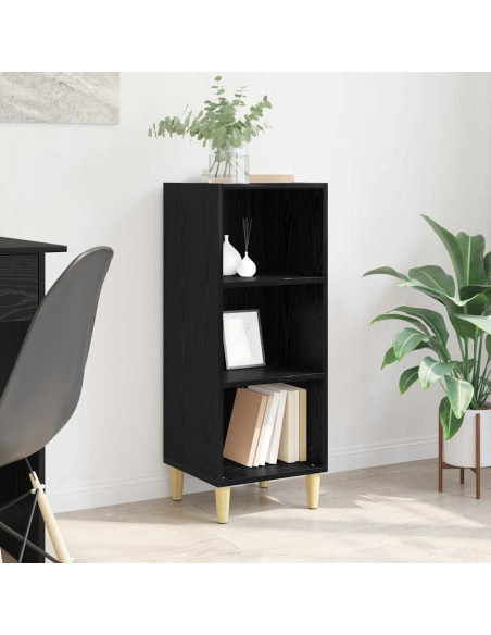 Credenza Rovere nero 32.5 x 34.5 x 90 cm Legno multistrato