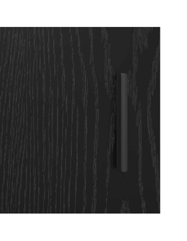 Credenza Rovere nero 30 x 80 x 90 cm Legno multistrato