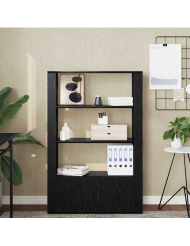 Credenza Rovere nero 30 x 80 x 119.5 cm Legno multistrato