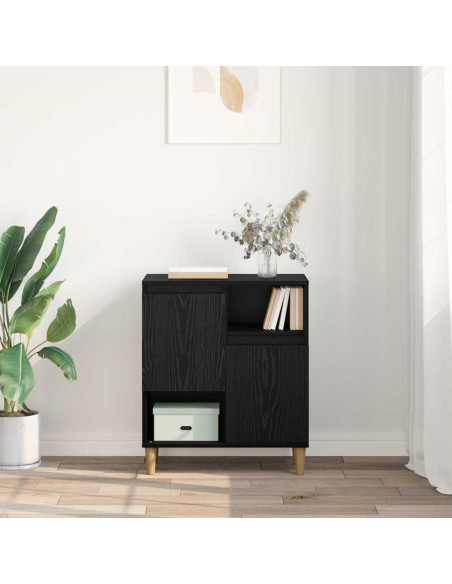Credenza Rovere nero 35 x 60 x 70 cm Legno multistrato