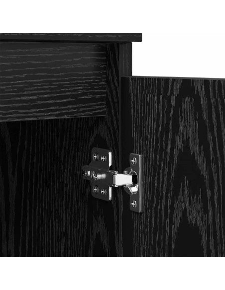 Credenza Rovere nero 60 x 35 x 70 cm Legno multistrato