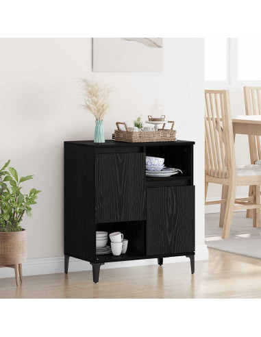 Credenza Rovere nero 60 x 35 x 70 cm Legno multistrato