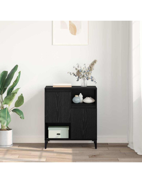 Credenza Rovere nero 60 x 35 x 70 cm Legno multistrato