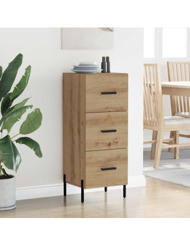 Credenza rovere artigianale 34 x 34,5 x 90 cm Legno multistrato