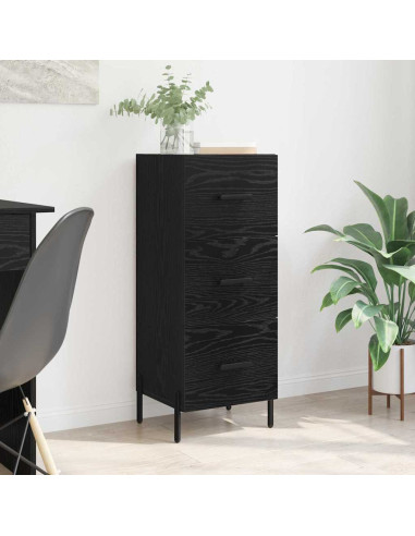 Credenza Rovere nero 34 x 34,5 x 90 cm Legno multistrato