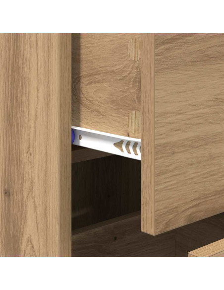 Credenza rovere artigianale 34 x 34,5 x 90 cm Legno multistrato