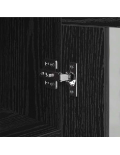 Credenza Rovere nero 34 x 34,5 x 90 cm Legno multistrato 2