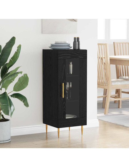 Credenza Rovere nero 34 x 34,5 x 90 cm Legno multistrato