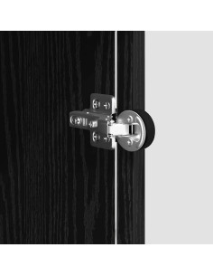 Credenza Rovere nero 35 x 37 x 76 cm Legno multistrato 2