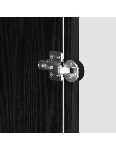 Credenza Rovere nero 35 x 37 x 76 cm Legno multistrato