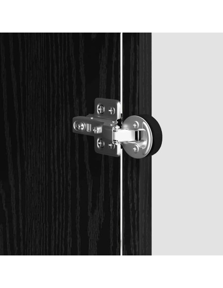 Credenza Rovere nero 35 x 37 x 76 cm Legno multistrato