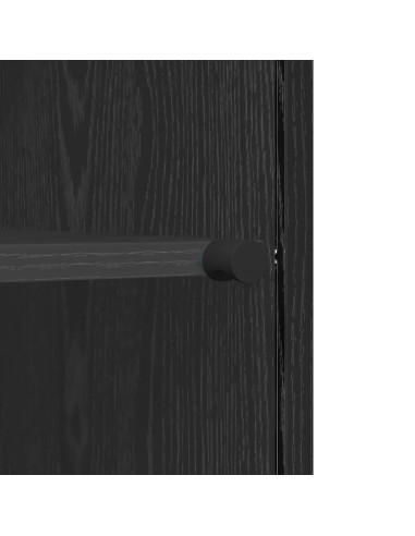 Credenza Rovere nero 35 x 37 x 76 cm Legno multistrato