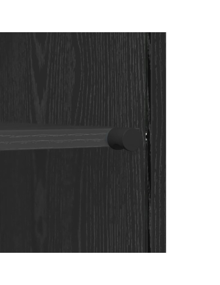 Credenza Rovere nero 35 x 37 x 76 cm Legno multistrato