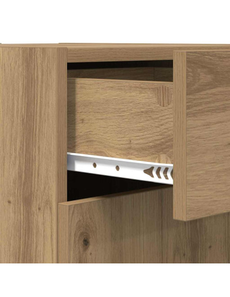 Credenza Rovere nero 42,5 x 40 x 93 cm Legno multistrato