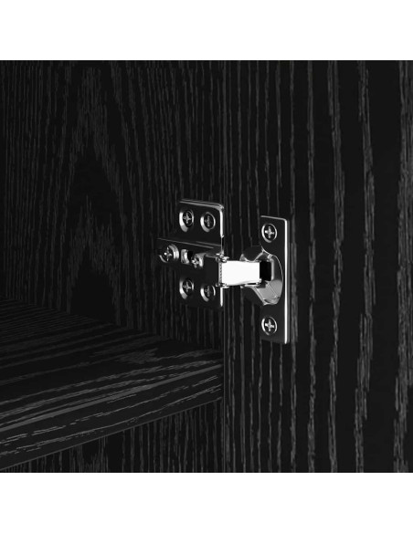 Credenza Rovere nero 42,5 x 40 x 93 cm Legno multistrato