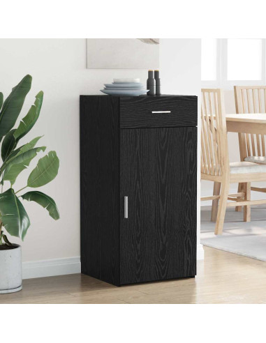 Credenza Rovere nero 42,5 x 40 x 93 cm Legno multistrato