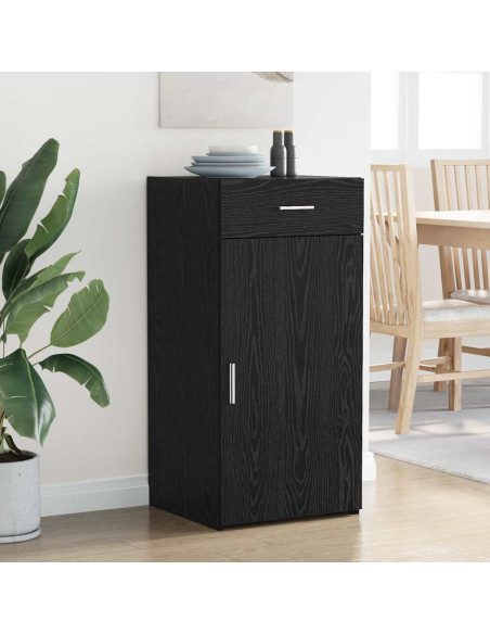 Credenza Rovere nero 42,5 x 40 x 93 cm Legno multistrato