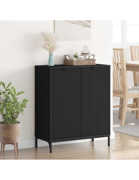 Credenza Nero 69.5 x 33 x 82 cm Legno multistrato
