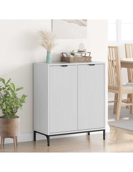 Credenza Bianco lucido 69.5 x 33 x 82 cm Legno multistrato