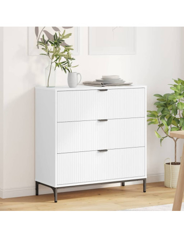 Credenza Bianco 79.5 x 33 x 82 cm Legno multistrato