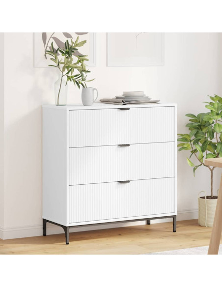 Credenza Bianco 79.5 x 33 x 82 cm Legno multistrato