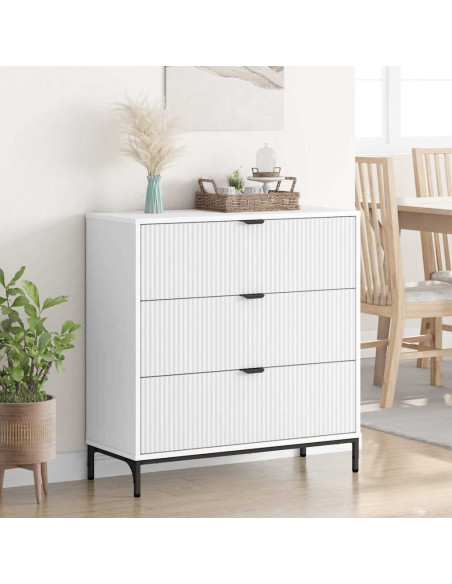Credenza Bianco 79.5 x 33 x 82 cm Legno multistrato
