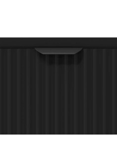 Credenza con cassetto Nero 79.5 x 33 x 82 cm Legno multistrato 2