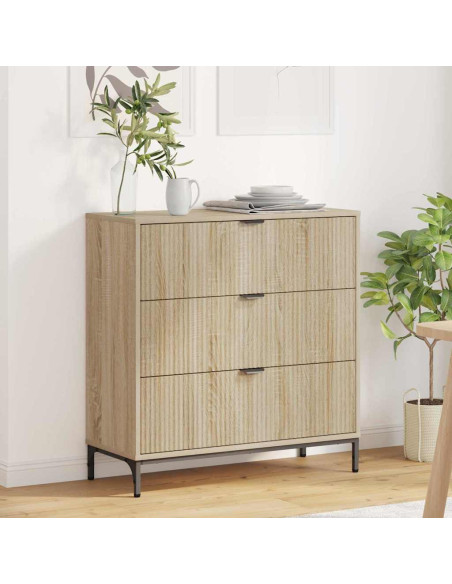 Credenza rovere sonoma 79.5 x 33 x 82 cm Legno multistrato
