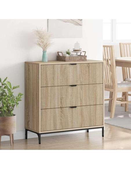 Credenza rovere sonoma 79.5 x 33 x 82 cm Legno multistrato