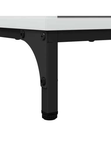 Credenza Bianco lucido 79.5 x 33 x 82 cm Legno multistrato