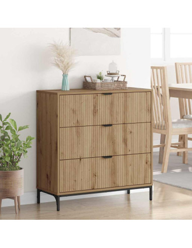 Credenza rovere artigianale 79.5 x 33 x 82 cm Legno multistrato