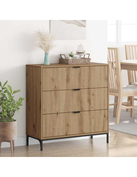 Credenza rovere artigianale 79.5 x 33 x 82 cm Legno multistrato