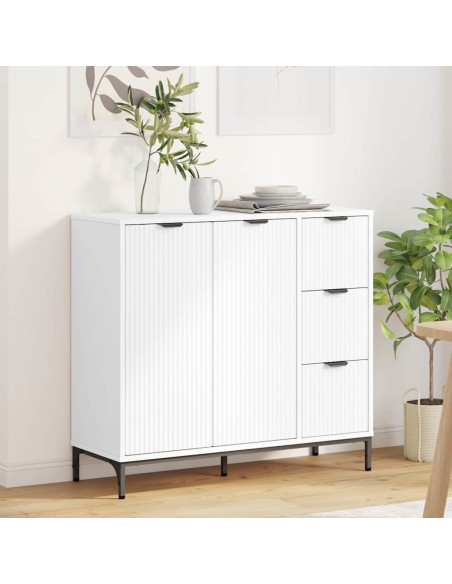 Credenza Bianco 89.5 x 33 x 82 cm Legno multistrato