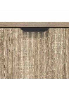 Credenza rovere sonoma 89.5 x 33 x 82 cm Legno multistrato 2