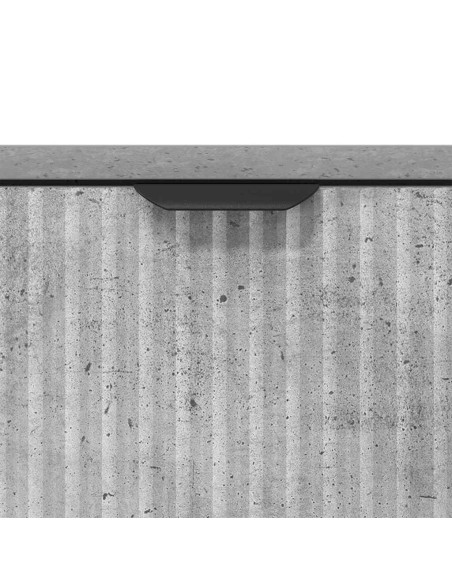 Credenza Grigio cemento 89.5 x 33 x 82 cm Legno multistrato