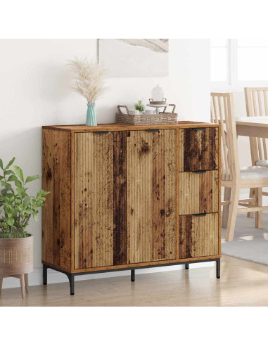Credenza Legno vecchio 89.5 x 33 x 82 cm Legno multistrato