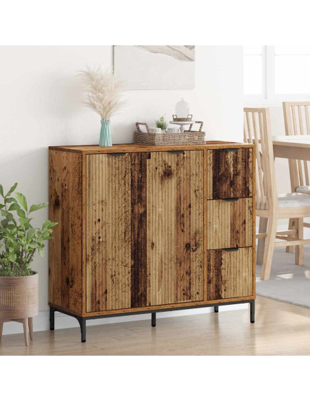 Credenza Legno vecchio 89.5 x 33 x 82 cm Legno multistrato