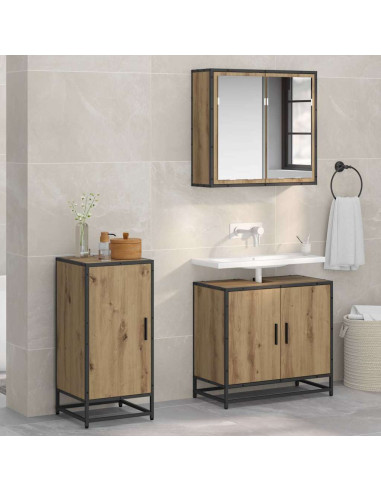 Credenza rovere artigianale 35 x 35.5 x 76 cm Legno multistrato