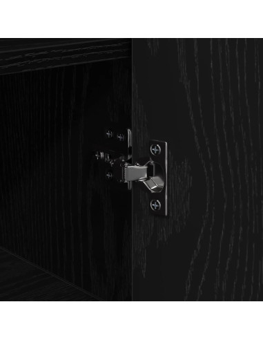 Credenza Rovere nero 35 x 35.5 x 76 cm Legno multistrato