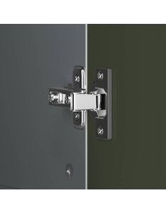 Armadio con Lavagna con porta Grigio e bianco Legno multistrato 2