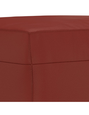 Panca Rosso Vino 70x35x41 cm in Similpelle