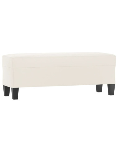 Panca beige 100x35x41 cm in Microfibra