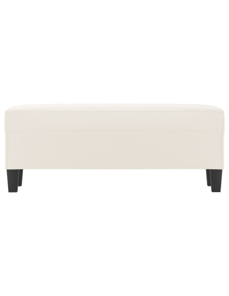 Panca beige 100x35x41 cm in Microfibra