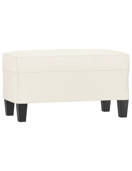 Panca Crema 70x35x41 cm in Similpelle