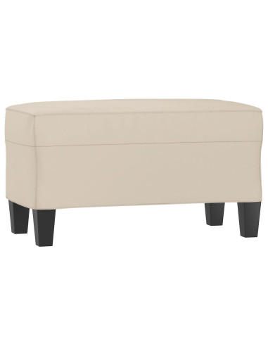 Panca crema 70x35x41 cm in Microfibra