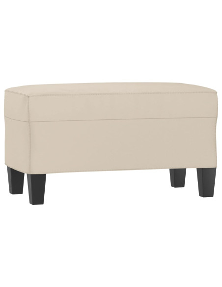 Panca crema 70x35x41 cm in Microfibra