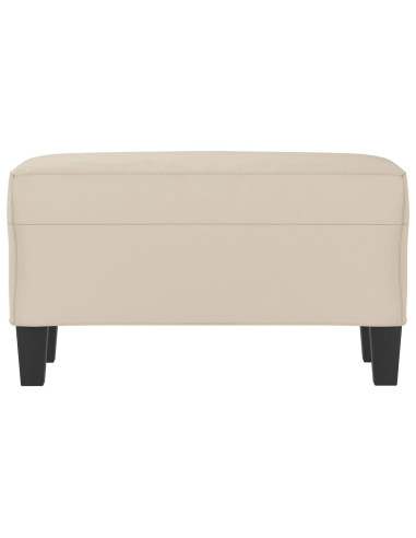 Panca crema 70x35x41 cm in Microfibra