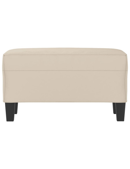 Panca crema 70x35x41 cm in Microfibra