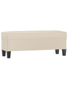 Panca crema 100x35x41 cm in Microfibra 2