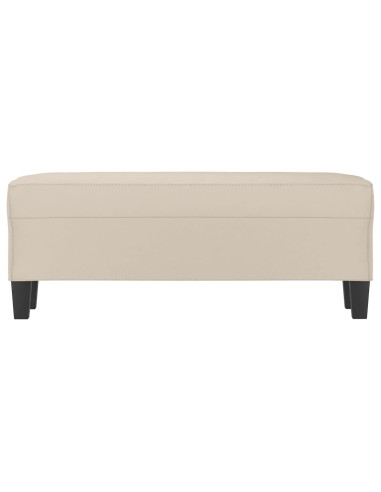 Panca crema 100x35x41 cm in Microfibra